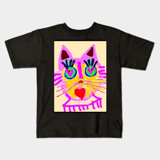 Cat Head Kids T-Shirt